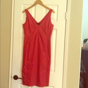 Piazza Sempione Shift Dress - Coral, Size 8 or 44